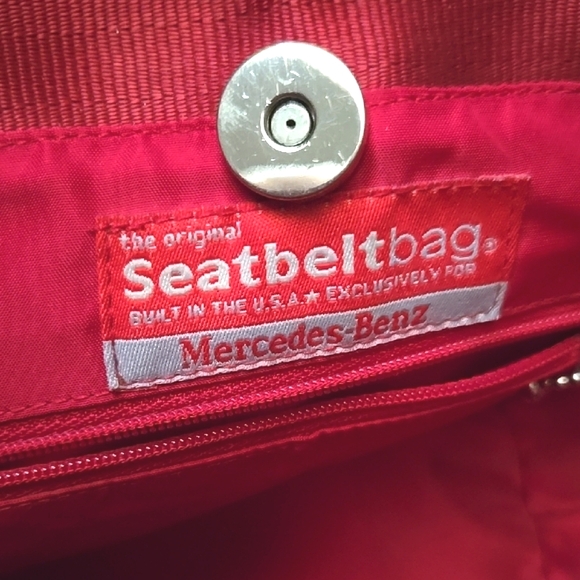 The Original Seatbelt Bag Mercedes Red Tote - Picture 8 of 16